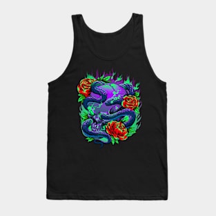 skull snake Tank Top